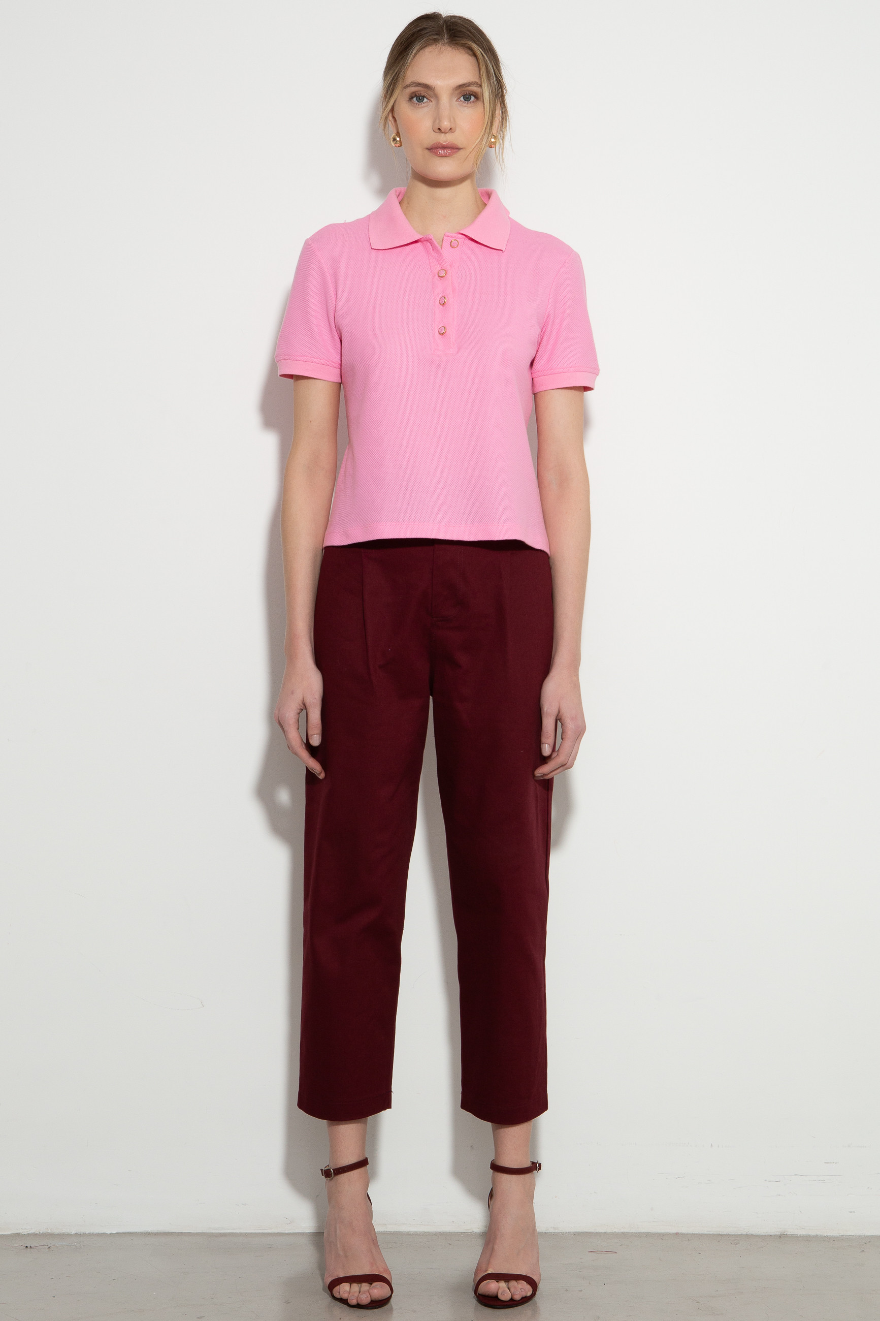 Camiseta Polo Austin Rosa