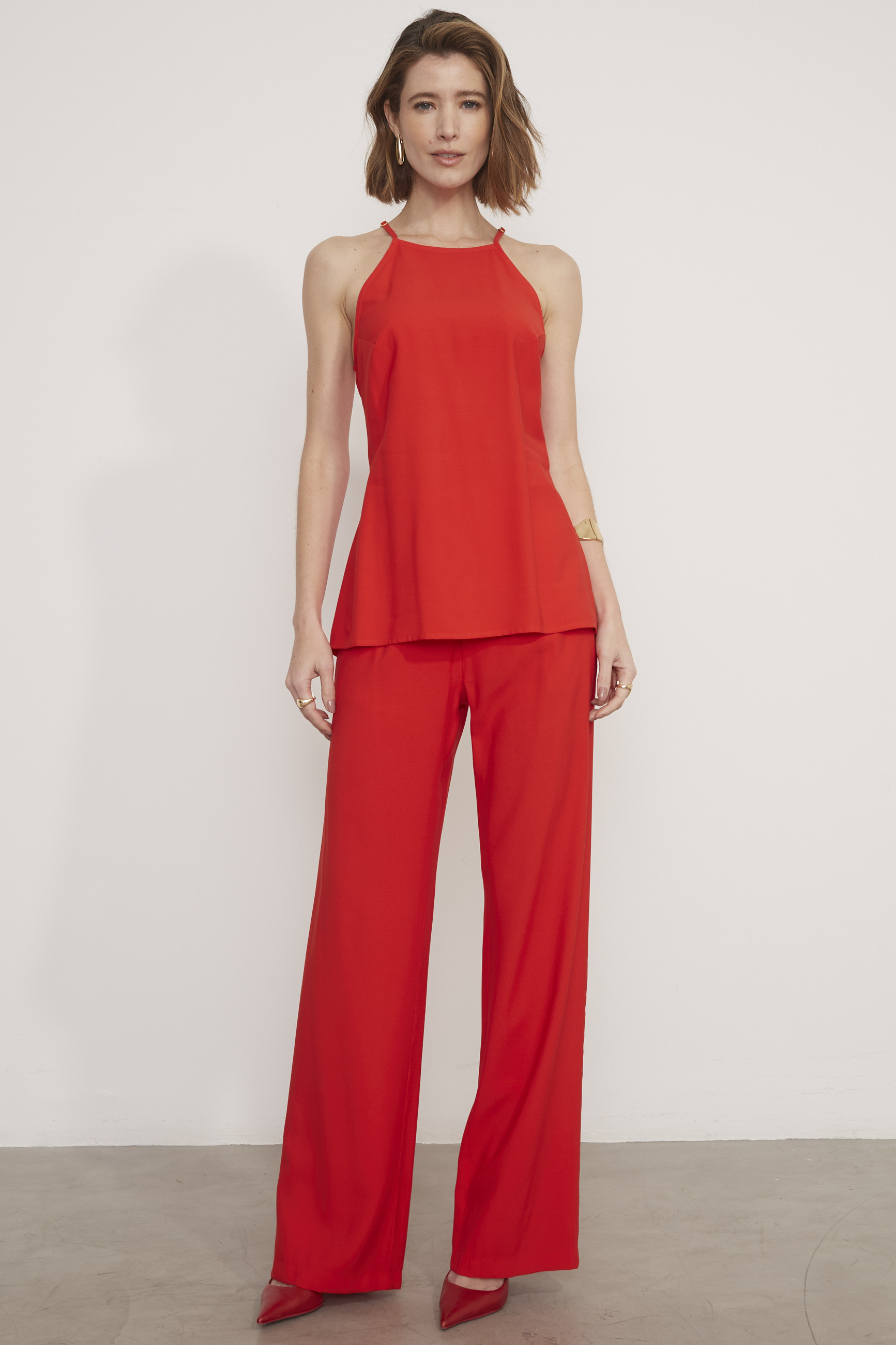 Calça Alfaiataria Andria Vermelho