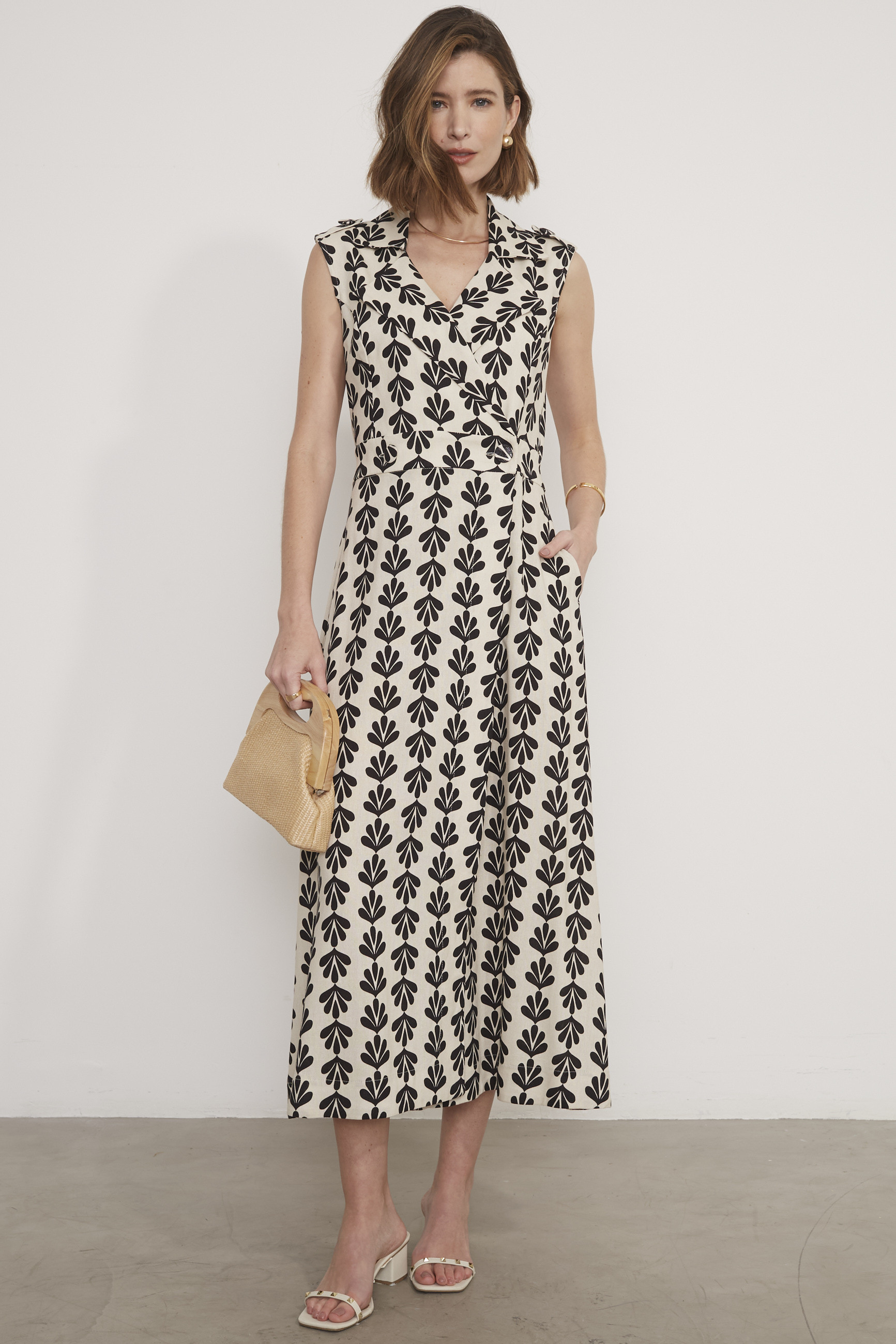 Vestido Trench Coat Kimberley Floral