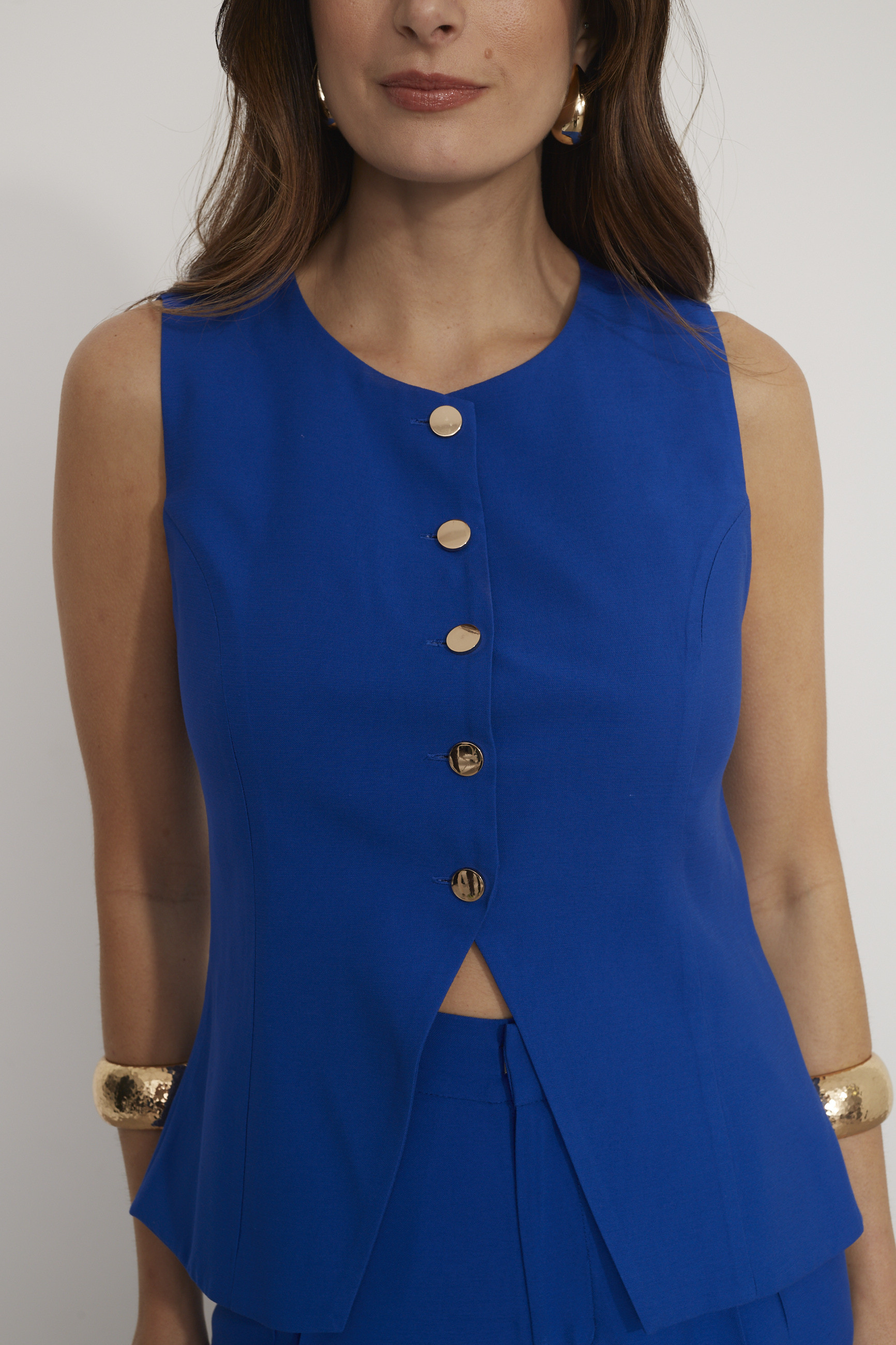 Blusa Alfaiataria Kozani Azul