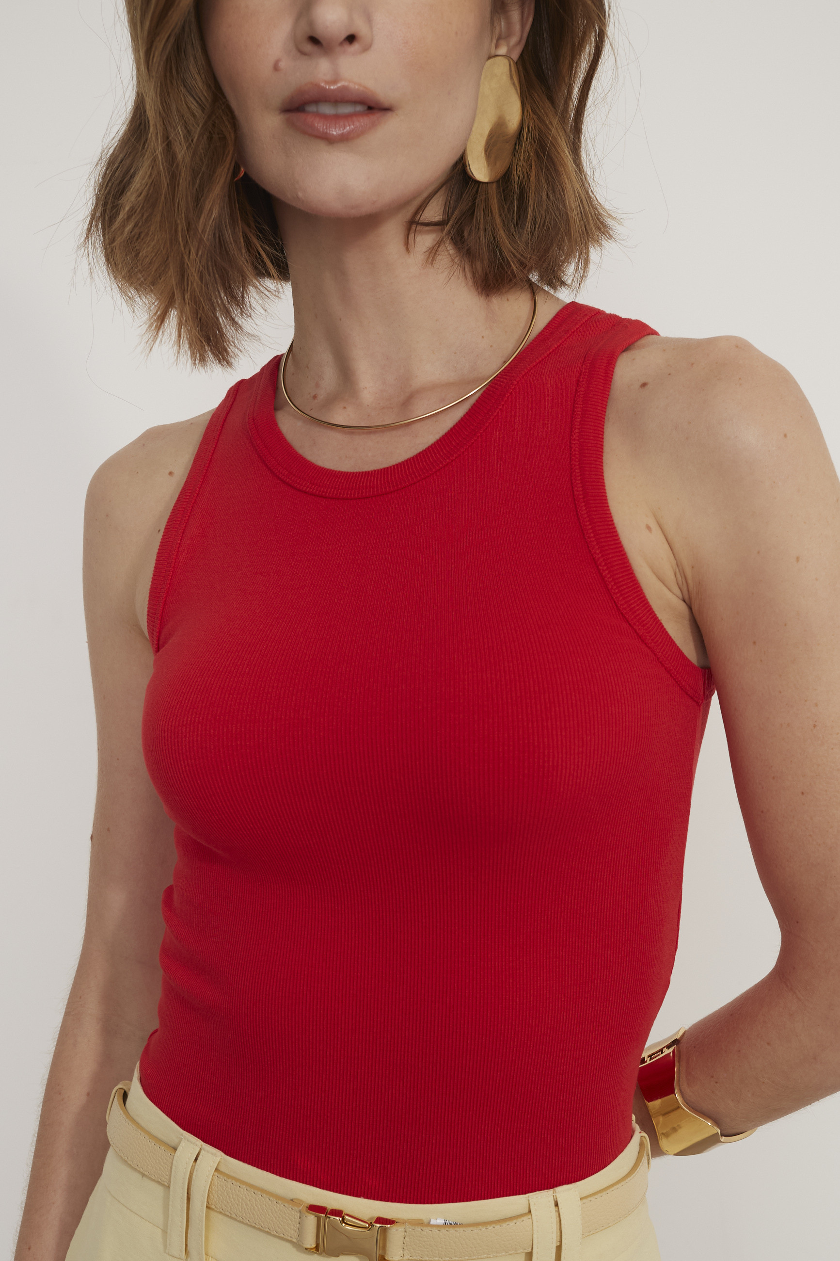 Regata Malha Andria Vermelho