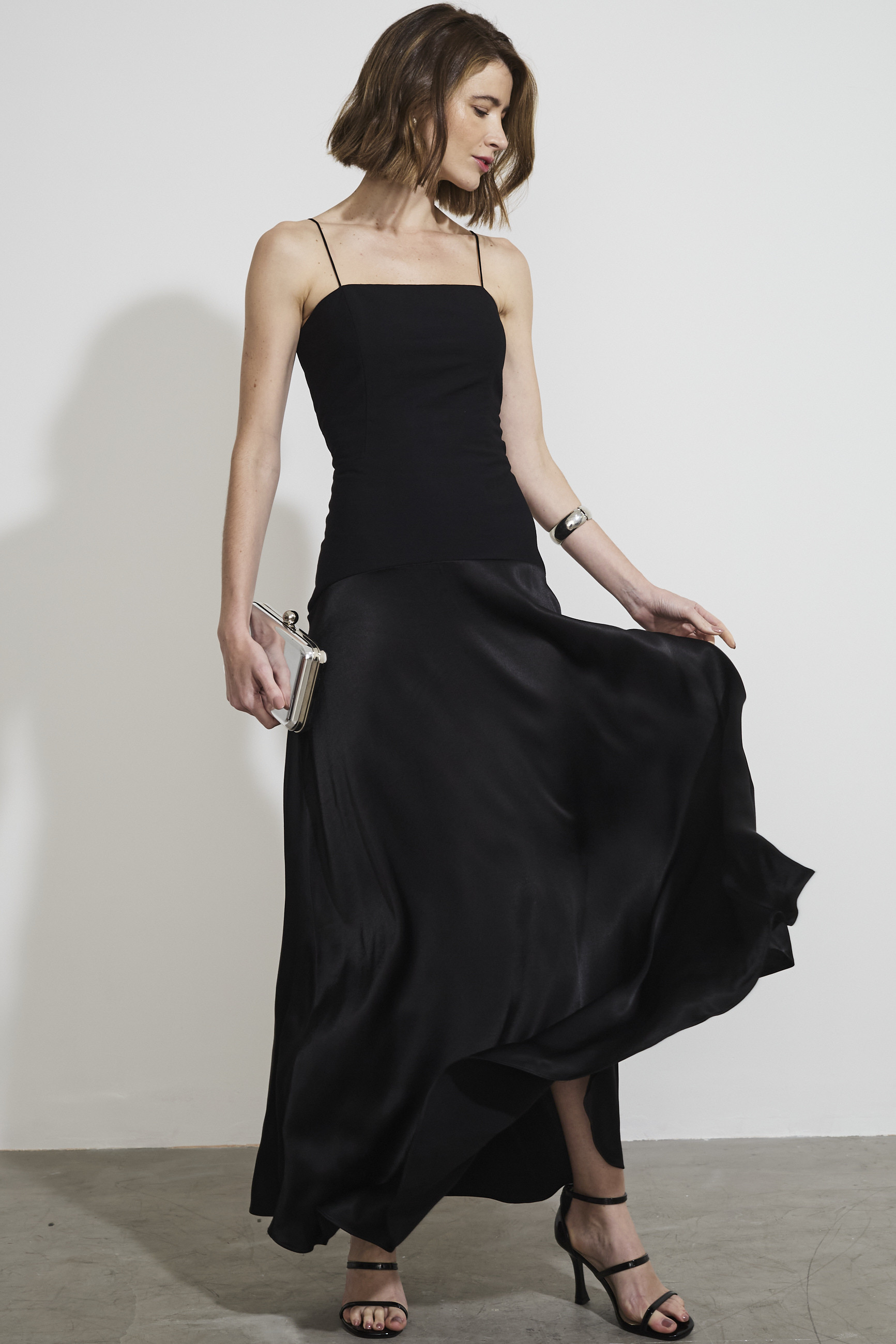 Vestido longo Preto Luar