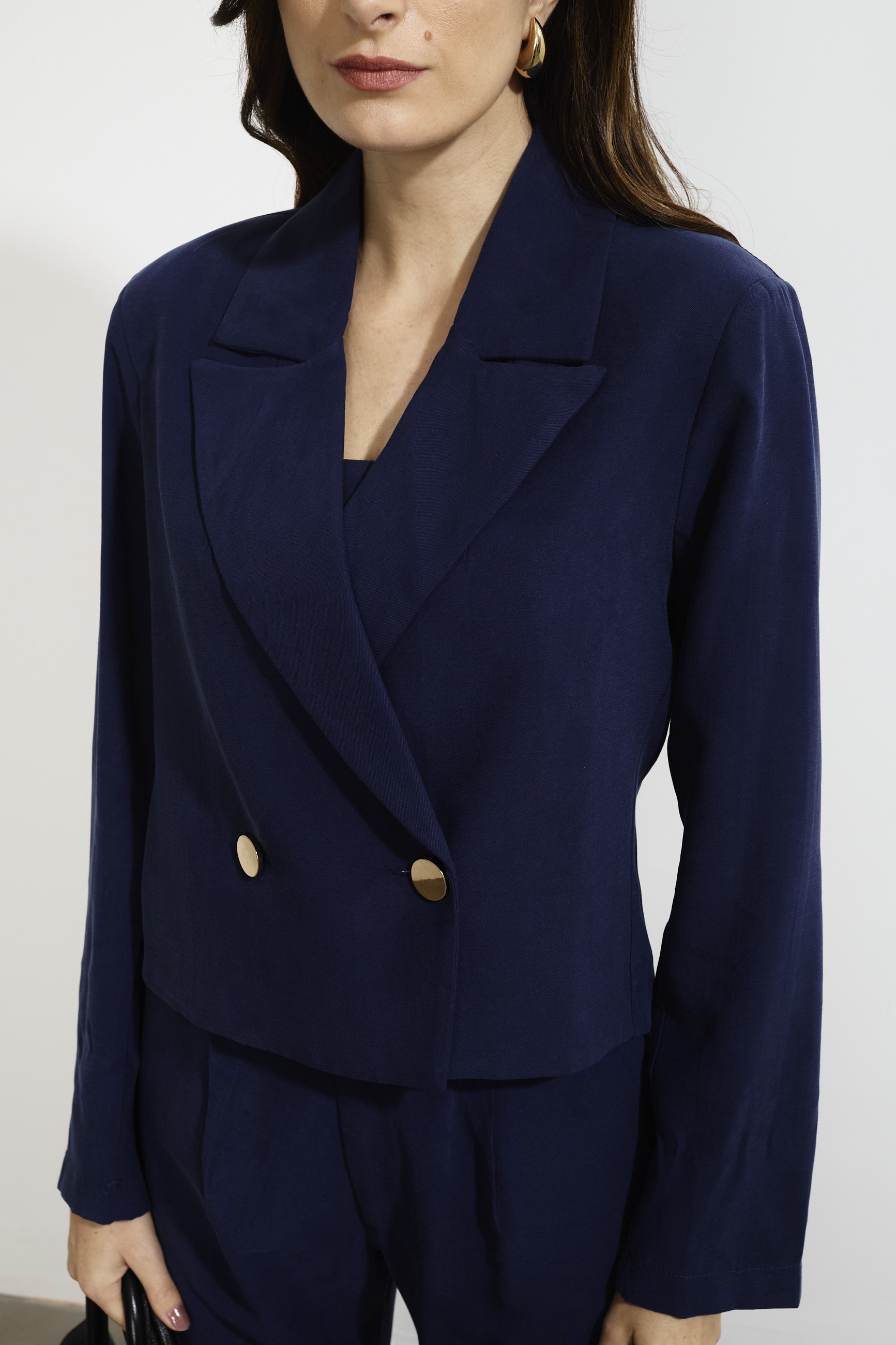 Blazer Alfaiataria Cork Marinho