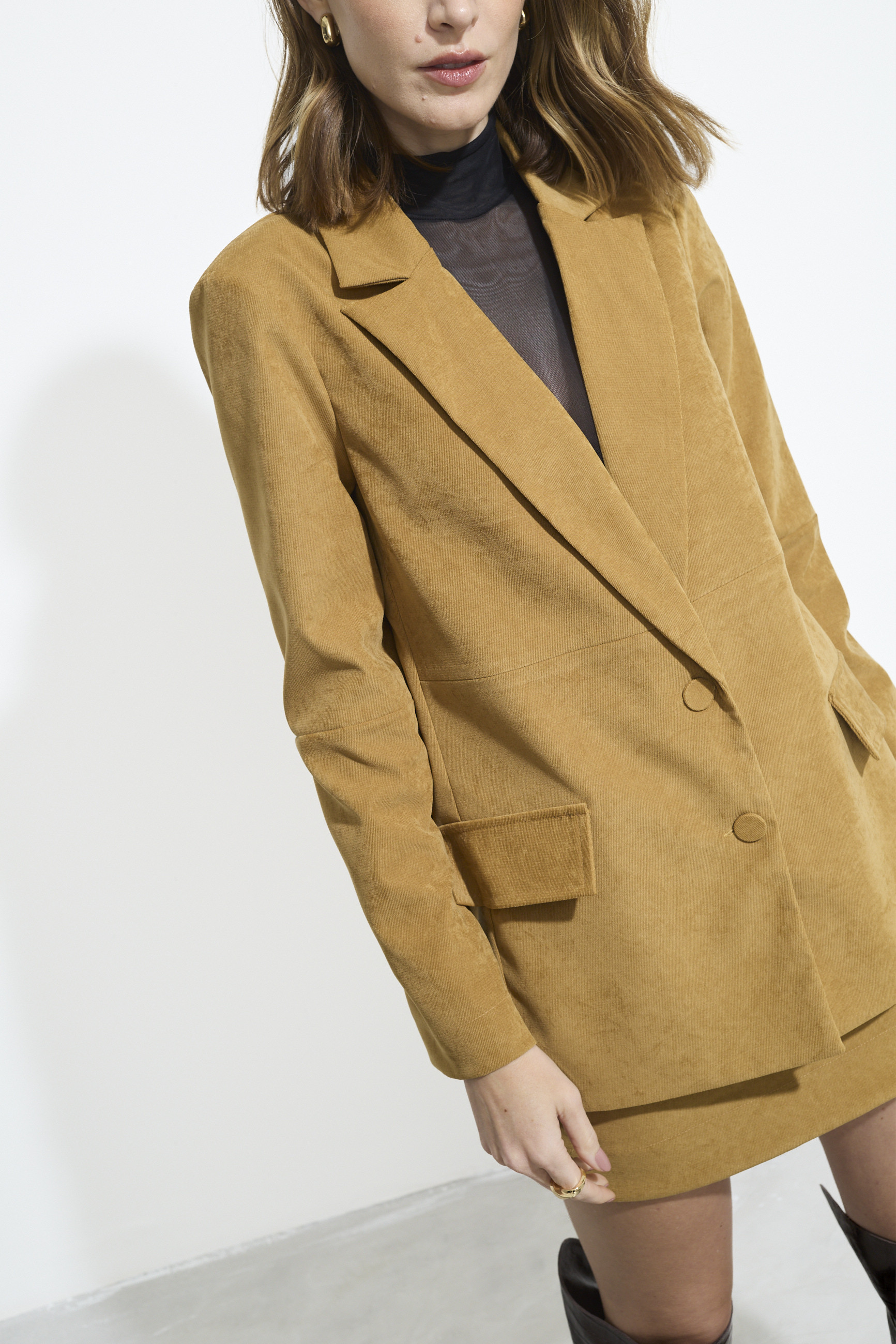 Blazer Alfaiataria Suede