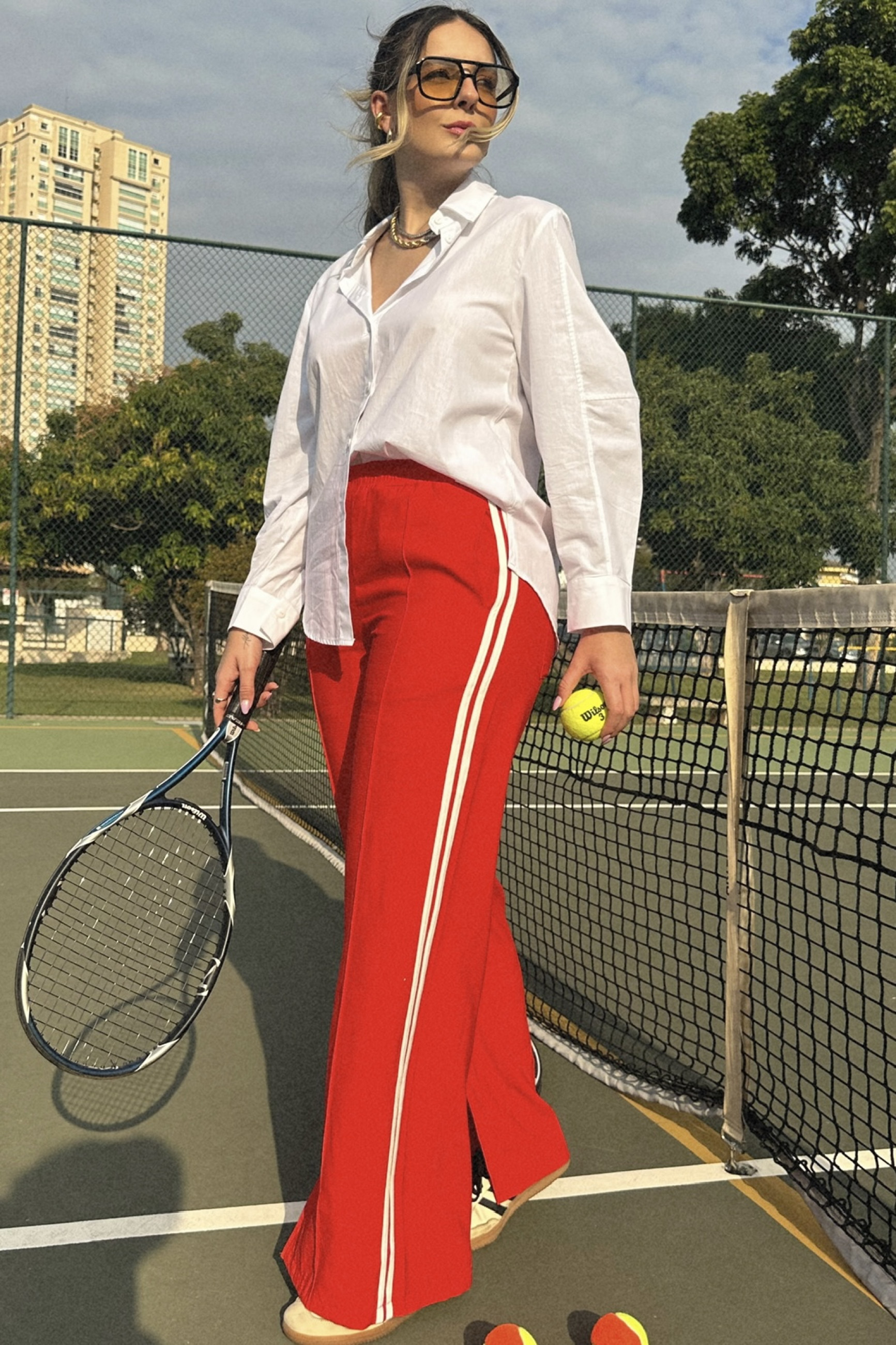 Calça Esportiva Andria Vermelha