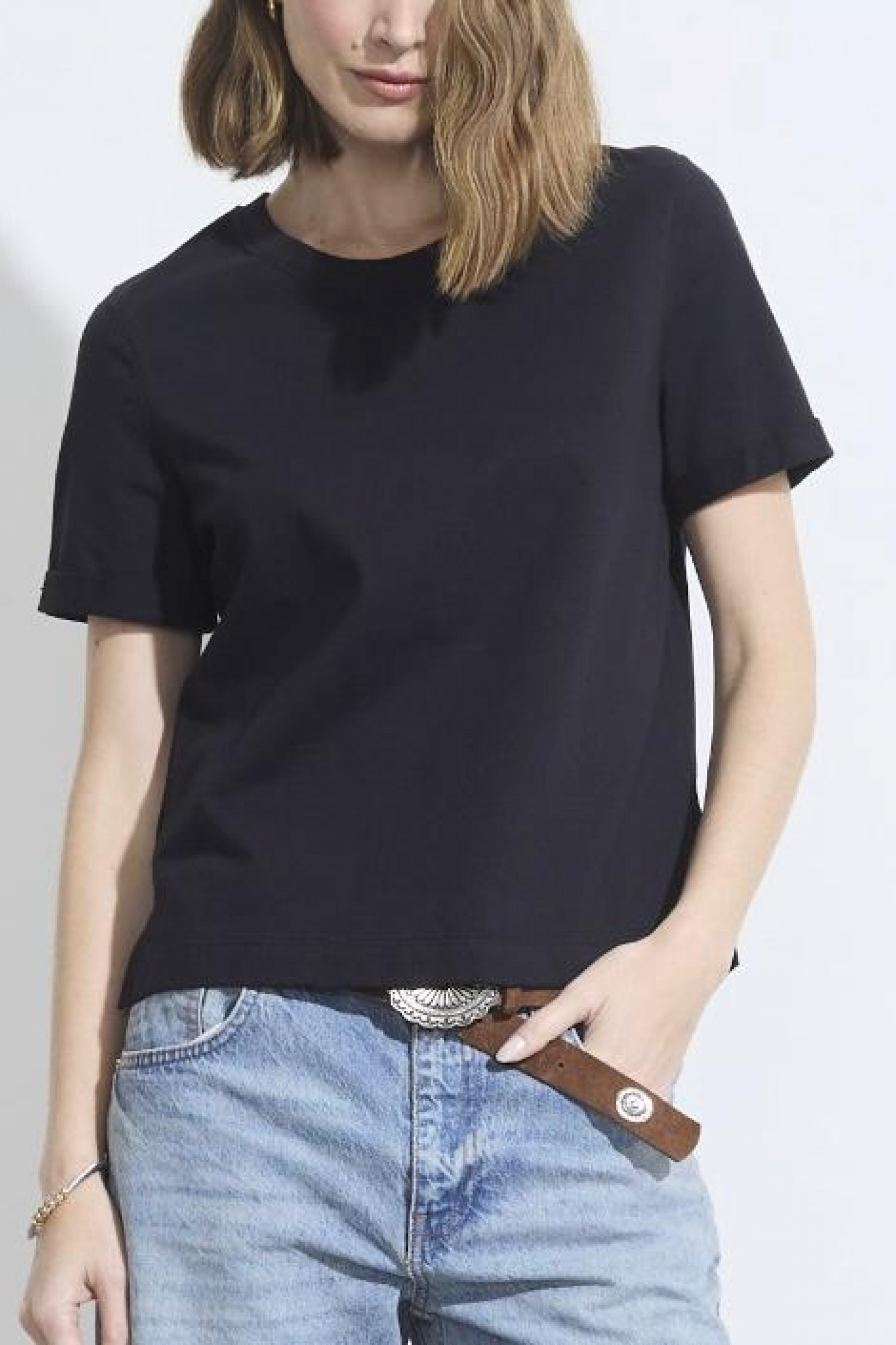 Camiseta Básica Lisa Preto