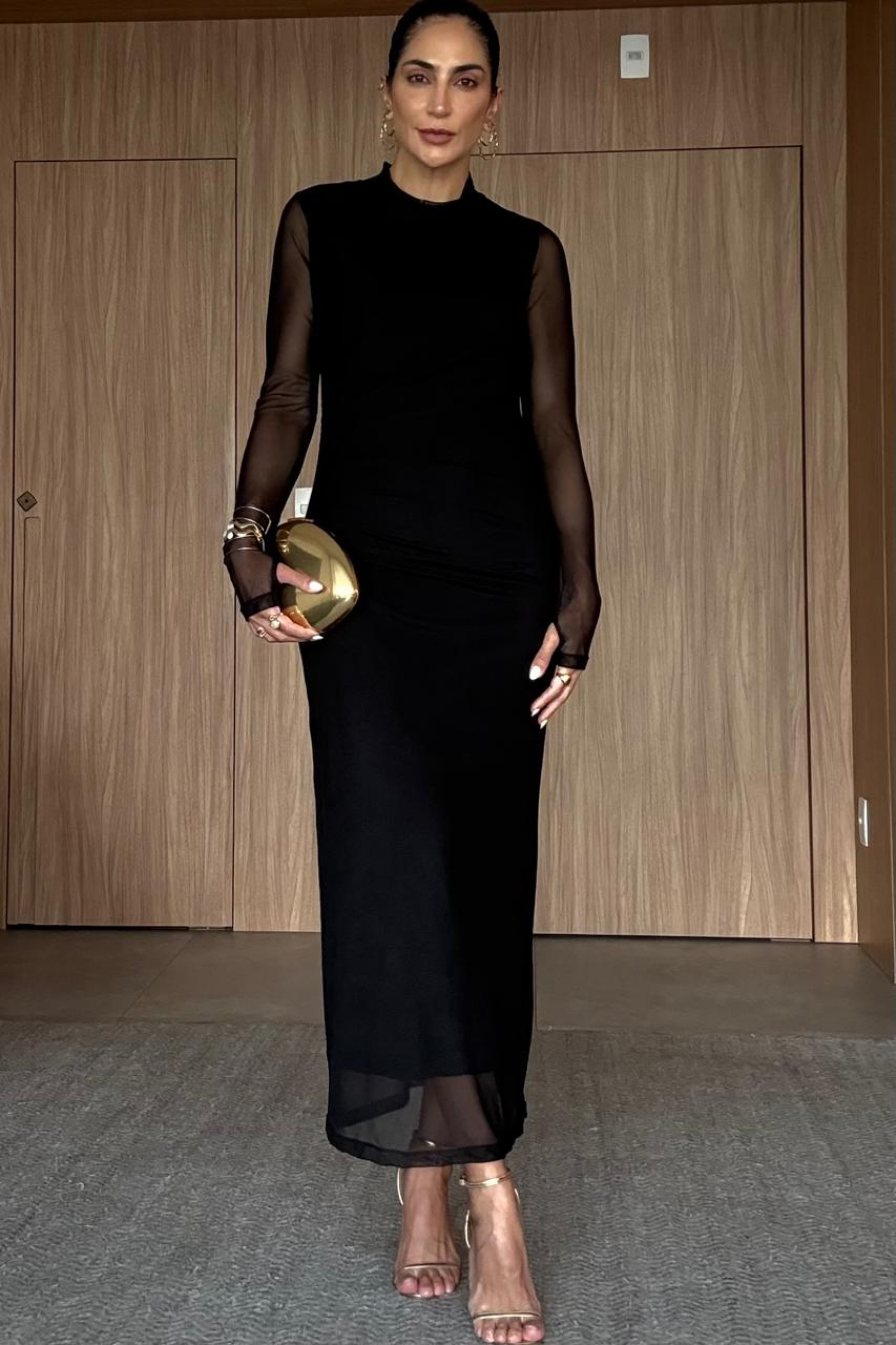 Vestido Tule Brooklin Preto
