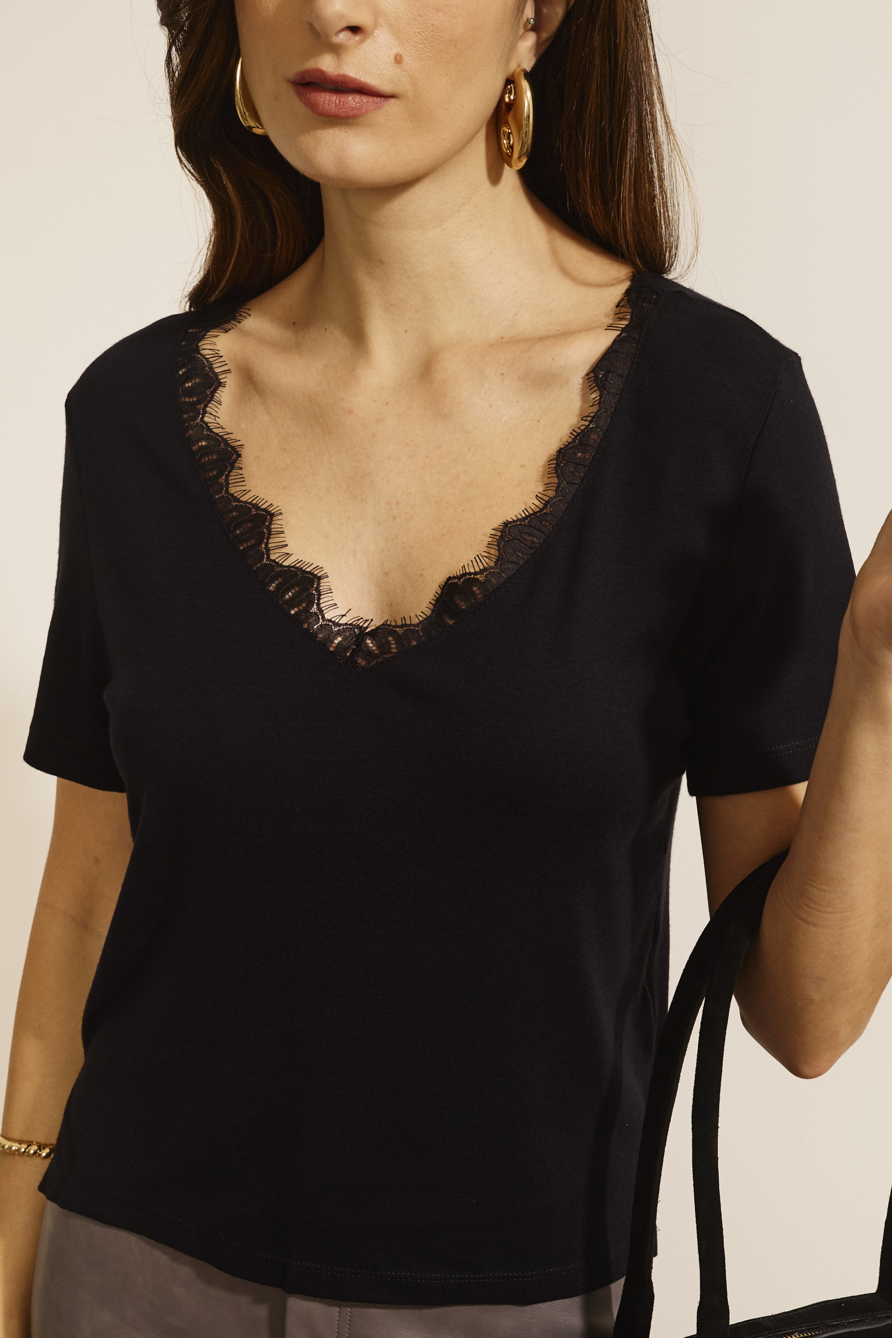 Blusa Miami Renda Preto