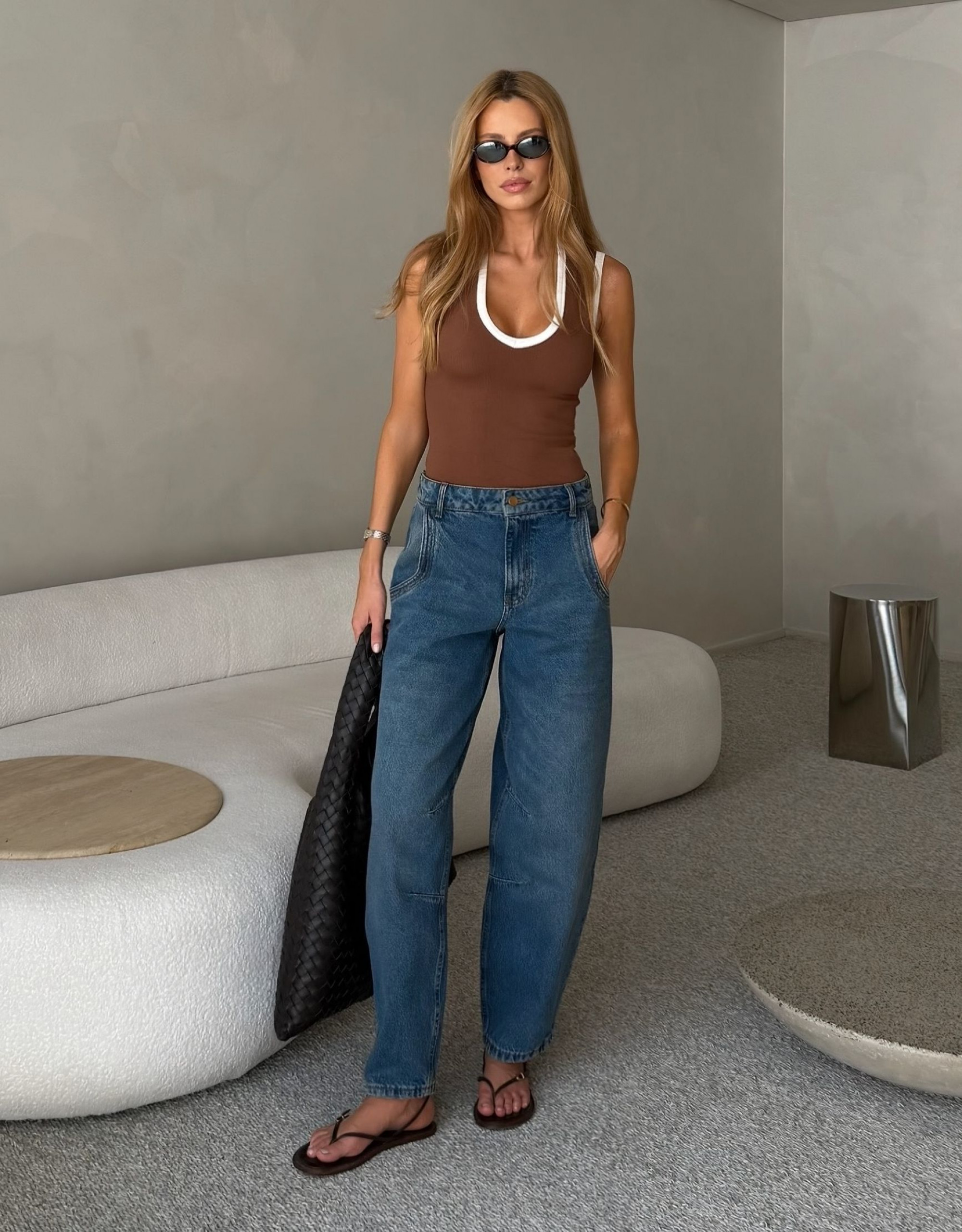 Calça Jeans Soft Barrel Porto Índigo