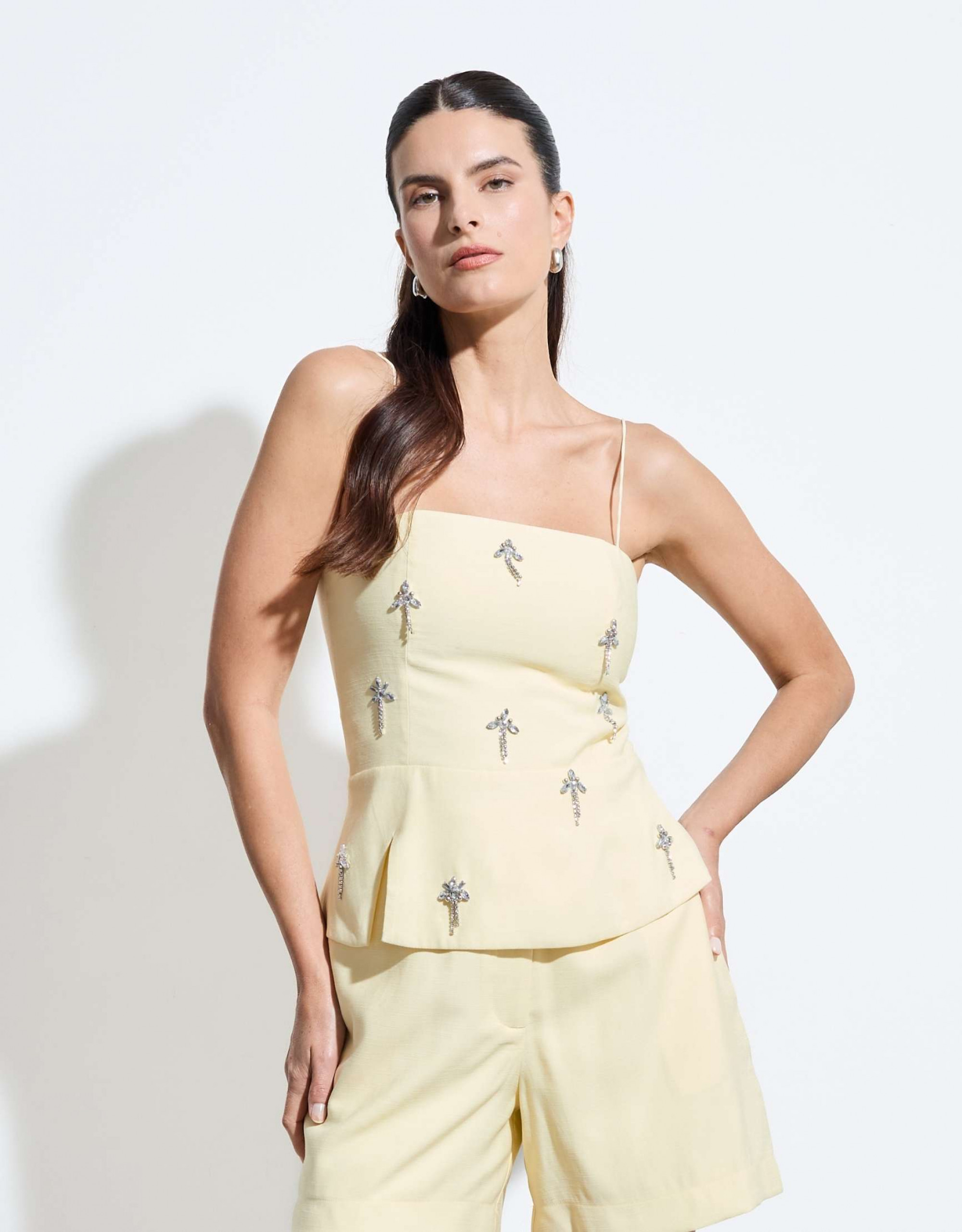 Blusa Top Salinas Butter Yellow