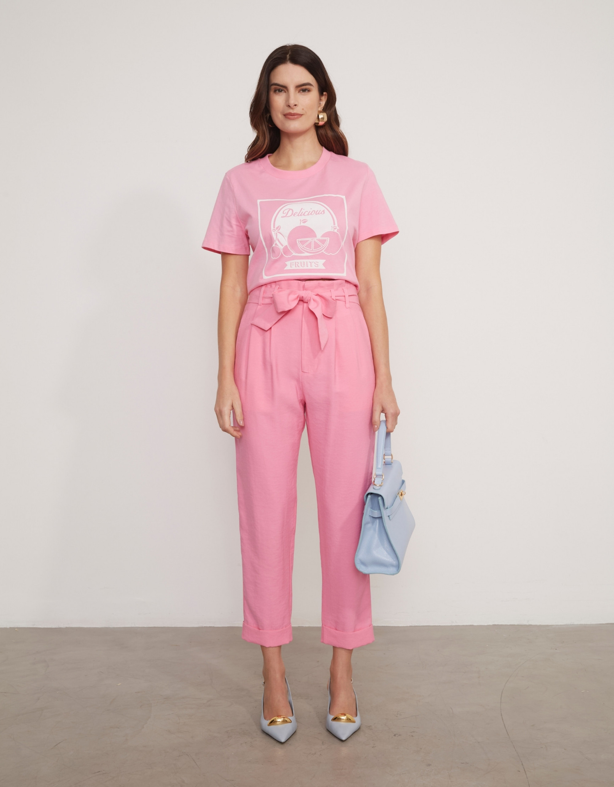 Calça Alfaiataria Barcelona Rosa
