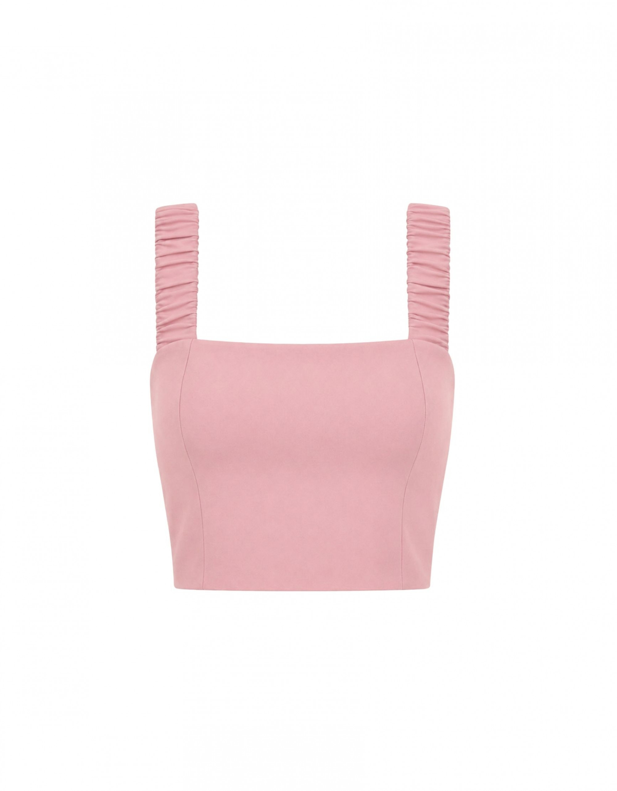 Top Cropped Orbe Rosa Claro