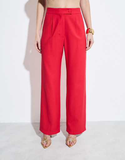 Calça Alfaiataria Quebec Vermelho