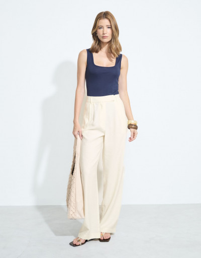 Calça Reta Alfaiataria Manhattan New Off
