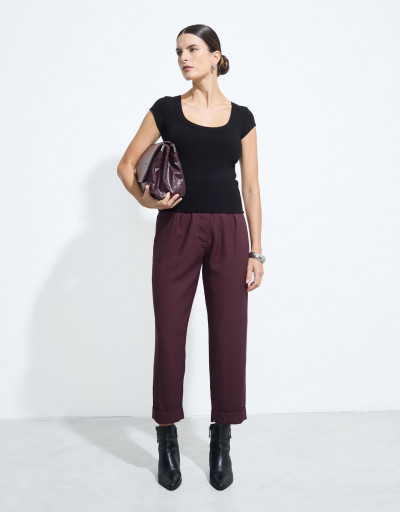 Calça Alfaiataria Versailles Chocolate Amargo