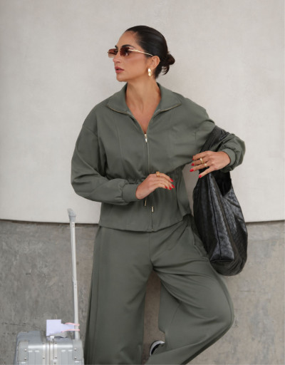 Conjunto Cambridge Militar Claro