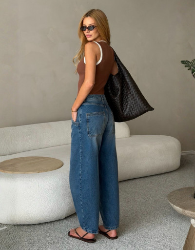 Calça Jeans Soft Barrel Porto Índigo