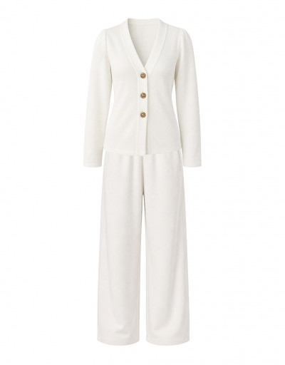 Conjunto Tricot Londres Off White