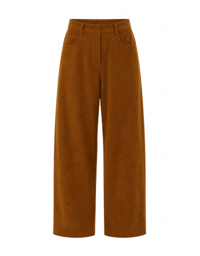 Calça Barrel Queens Marrom