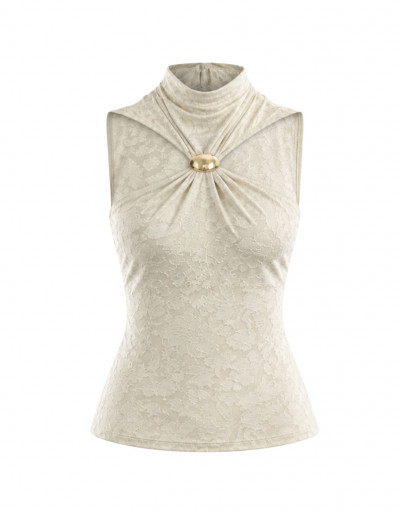 Top Annecy Renda  Marfim