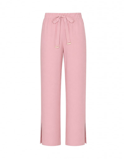 Calça Reta Amarração Cami Rosa