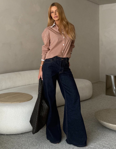 Calça Jeans Wide Leg Porto Original Blue