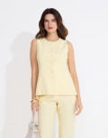 Colete Alfaiataria Eiffel Butter Yellow