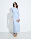 Vestido Tule Brooklin Azul