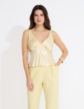 Blusa Cetim Hadid Chamomile