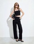Calça Reta Alfaiataria Cannes Preto