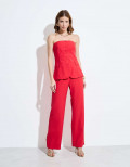 Calça Alfaiataria Quebec Vermelho