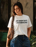 Camiseta Mom Off White