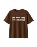 Camiseta Mom Marrom