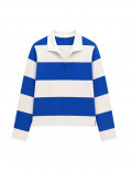 Polo Manga Longa Edimburgo Azul