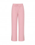 Calça Reta Amarração Cami Rosa