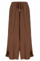 Calça Reta Amarração Cami Chocolate Amargo