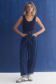 Calça Jeans Balloon Texas Azul Escuro