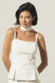 Blusa Peplum Couro Ecológico Dallas Off