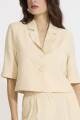 Blazer Cropped Alfaiataria Gaudi Chamomile