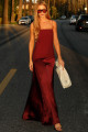 Vestido longo Cabernet Sauvignon Luar
