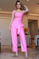 Top Cropped Alfaiataria Orbe Rosa