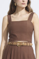 Top Cropped Alfaiataria Solar Marrom