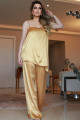 Blusa Assimétrica Alça Luar Dourado