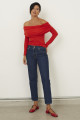 Blusa Ombro a Ombro Malha Chicago Vermelho