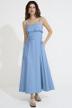 Vestido Longo Eiffel Azul Delave