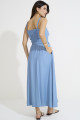 Vestido Longo Eiffel Azul Delave