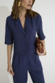 Blazer Cropped Alfaiataria Gaudi Marinho
