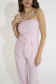 Corselet Ajustado Recortes Quebec Powder Pink