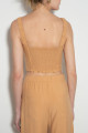 Top Cropped Alfaiataria Orbe Camel