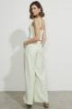 Top Cropped Alfaiataria Orbe Verde Bebe